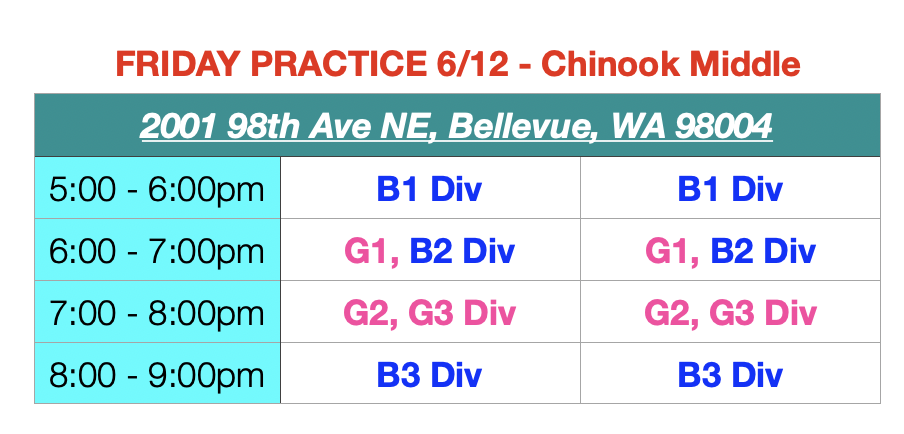 FINAL SPRING Lions League Practice  - Friday 6/12 