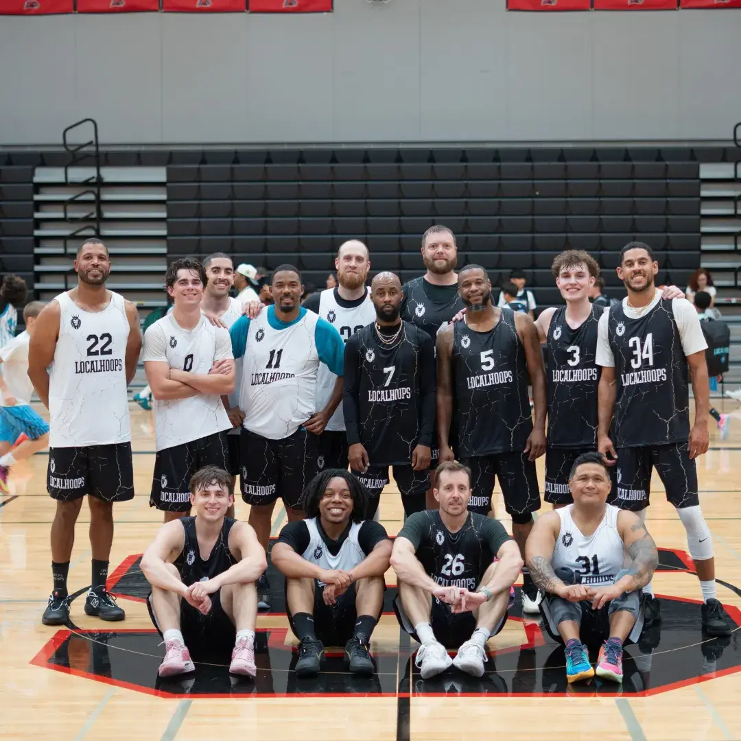 LOCALHOOPS players competing during a team game